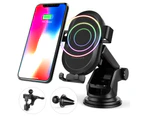dodocool 10W Fast Charge Wireless Car Charger Phone Holder - Black
