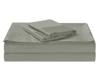 Luxury Cotton 1500TC 3/4 pieces Sheet Set Fitted, Flat Sheet & 1 Pillowcase - Taupe Grey