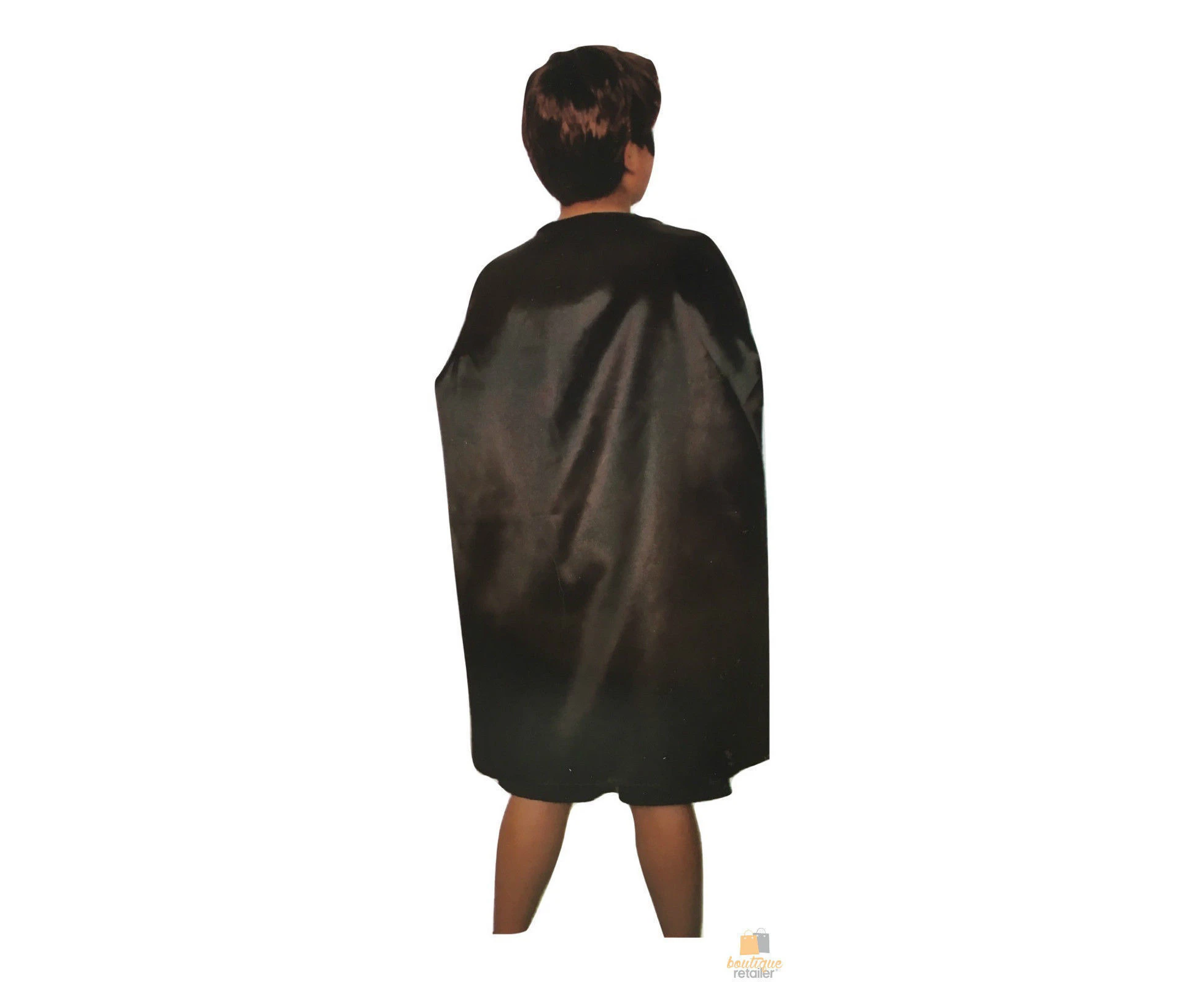 Medium Cape Kids Costume Vampire Coat - Black