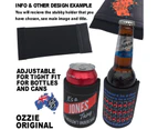 123t Stubby Holder - The Finish Line Only The Begining - Funny Novelty Stubbie Birthday Christmas Gift