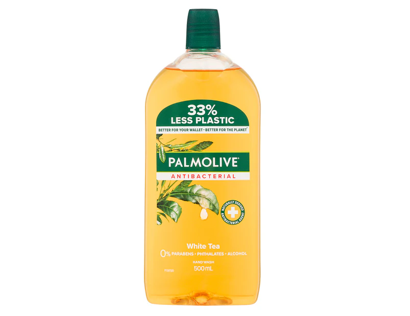 Palmolive Antibacterial Liquid Hand Wash Refill White Tea 500mL