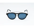 Amos Gloss Black Sunglasses - OM Solid Base Grey