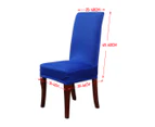 1X BLUE Seat Covers Stretchy Kitchen Dining Chair Cover Restaurant Wedding Part Decor