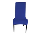 6X BLUE Seat Covers Stretchy Kitchen Dining Chair Cover Restaurant Wedding Part Decor