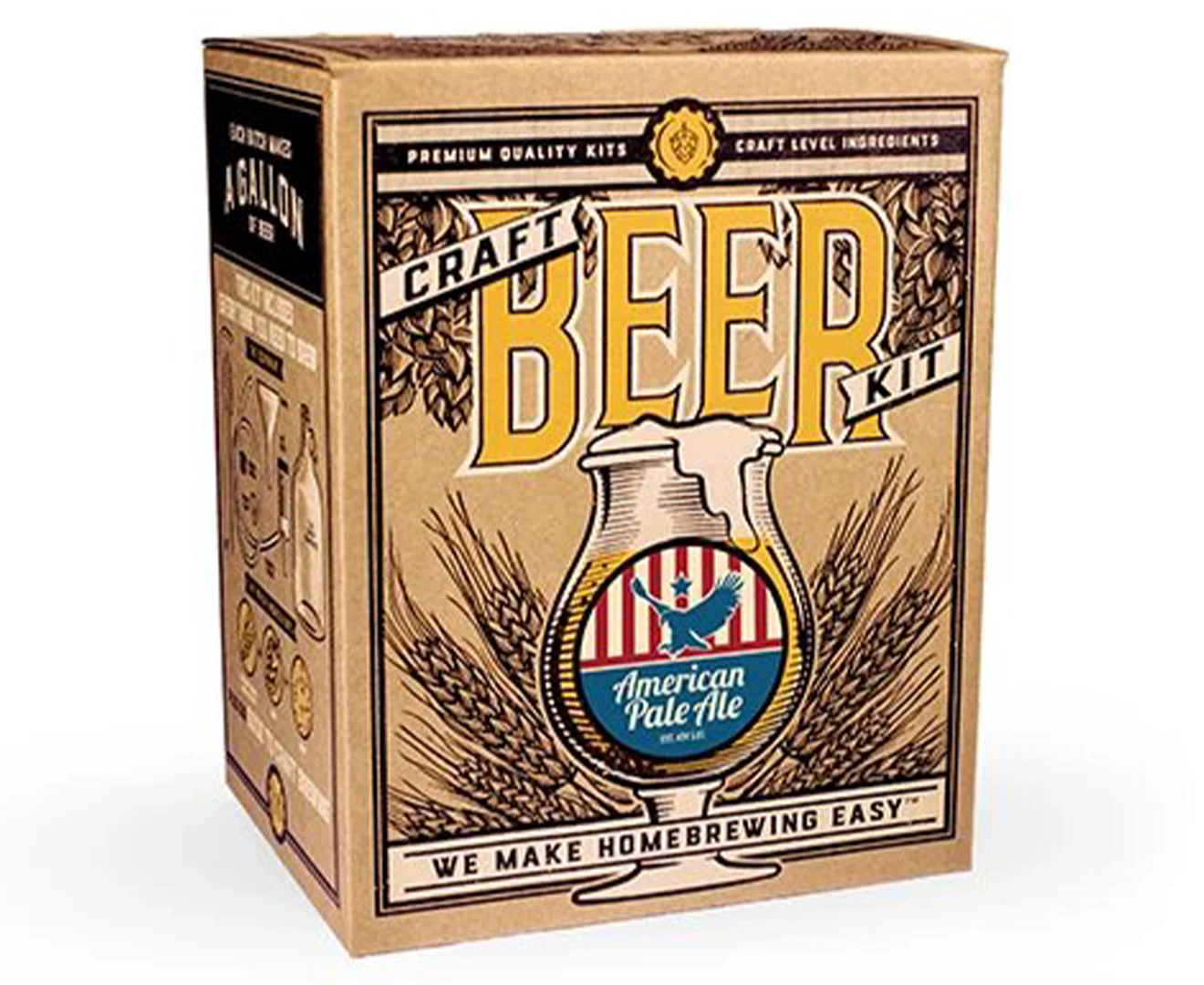 Craft A Brew American Ale Pub Brew Beer/Liquor Home Glass Brewing Starter Kit