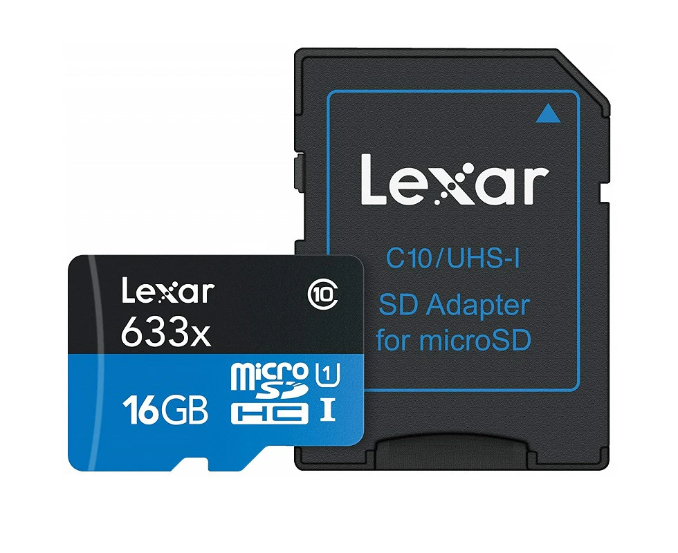 Lexar High Performance 633x 16GB microSDHC UHS-I Card - Upto 95MB/s U1 C10 LSDMI16GBBAP633A