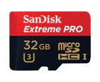 SanDisk SDSQXCG-032G-GN6MA Extreme Pro microSDHC SQXCG 32GB C10 UHS-1 100MB/s With SD adaptor