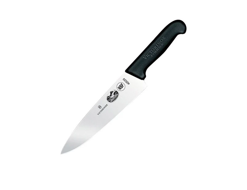 Victorinox Cooks Extra Broad Blade Carving Knife 20cm Black