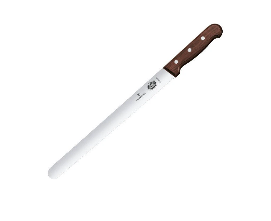 Victorinox Round Wavy Slicing Knife 36cm Rosewood