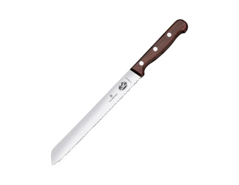 Victorinox Serrated Bread Knife 21cm Rosewood