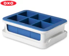 Oxo Good Grips Covered Ice Cube Tray - White/Blue
