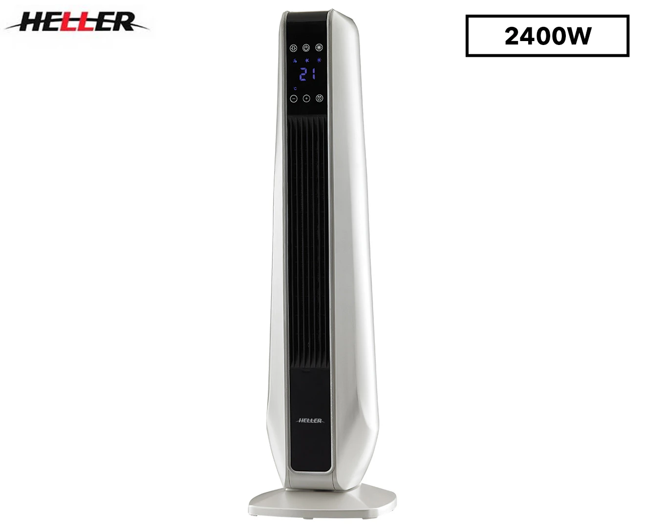 Heller 2400W Ceramic Tower Heater w/ Remote/Touch Screen/Thermostat/LED Display