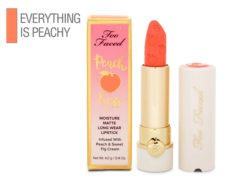 Too Faced Peach Kiss Matte Lipstick 4g - Everything Is Peachy