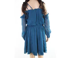 Adelyn Rae Blue Women's US Size Large L Cold-Shoulder Sheath Dress