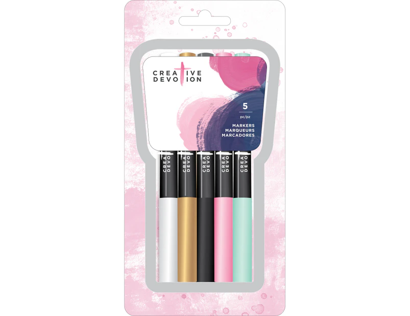 Creative Devotion Galaxy Markers 5/Pkg-Assorted Colors