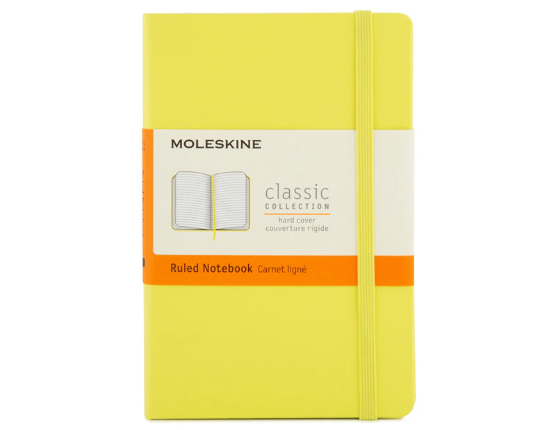 Moleskine Pocket Classic Collection Ruled Hardback Notebook - Yellow