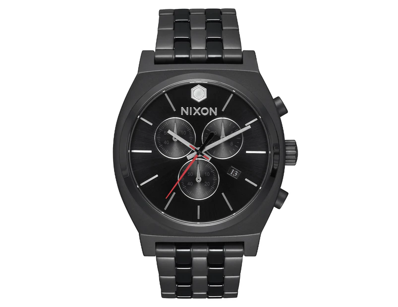 Nixon Men's 39mm Time Teller Chrono Star Wars Stainless Steel Watch - Kylo Black