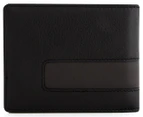 Nixon Pass Showtime Leather Bifold Wallet - Black/Brown