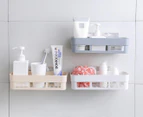 De Sign Bathroom Shelf Wall Hanging Bathroom Suction Wall Type Non-Perforation Shelf - Grey