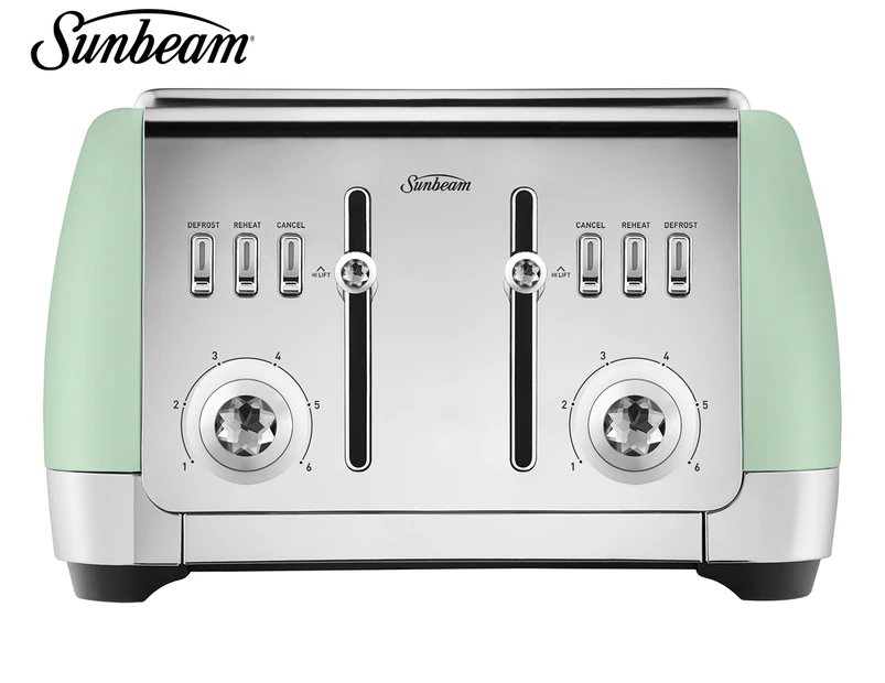 Sunbeam London Collection 4-Slice Toaster - Matte Green