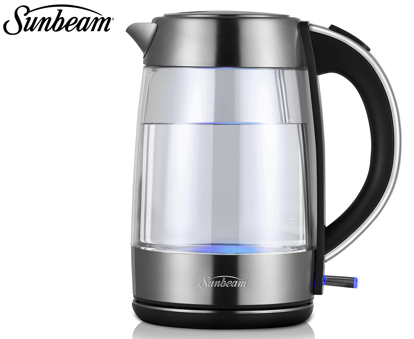 Sunbeam 1.7L Maestro Glass Kettle - Clear