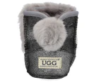 OZWEAR Connection Baby Rabbit Ear Ugg Boot - Glitter Grey