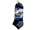 2 x Explorer Men's Size 11-14 Active Low Cut Socks - Black/Grey