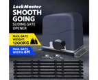 LockMaster Automatic Sliding Gate Opener Electric 1200kg 6M Remote Control