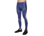 SKINS Men's DNAmic Ultimate Cool Long Tights - Blue/White
