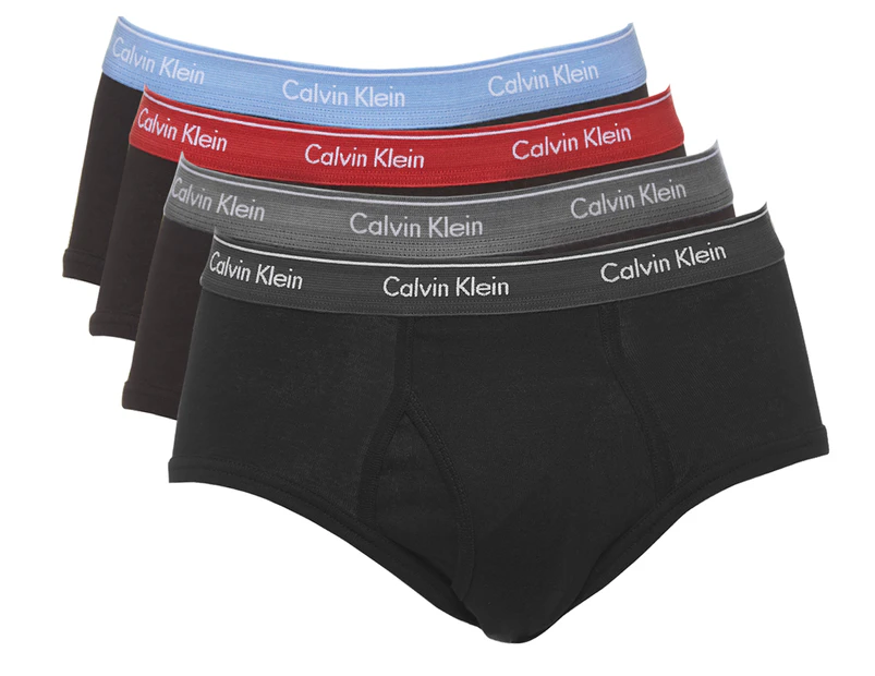 Calvin Klein Men's 100% Cotton Brief 4-Pack - Multi