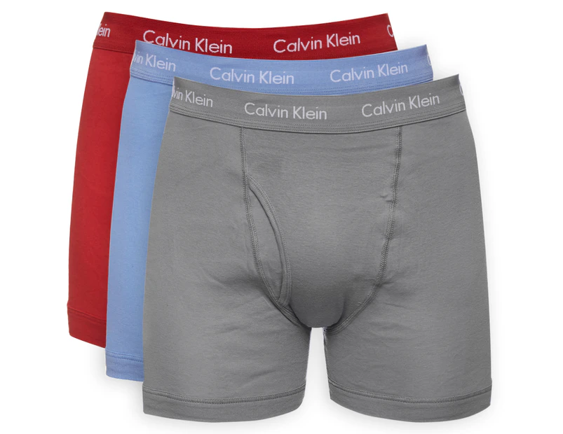 Calvin Klein Men's 100% Cotton Boxer Brief 3-Pack - Multi