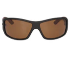Fish Men's Wobbegong Polarised Sunglasses - Matte Black/Satin Light Brown