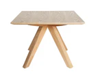 Amber Collection | Square Wood Side Table - Natural
