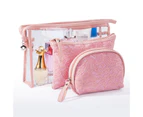 CoolBELL Lace cosmetic bag-Pink