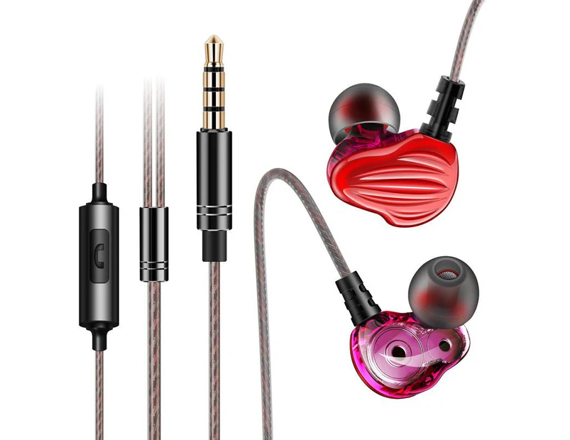 In-Ear Wired Sport headphones - Red