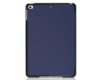 For iPad mini 5 (2019) Case Blue Karst Texture Smart PU Leather Folio Cover