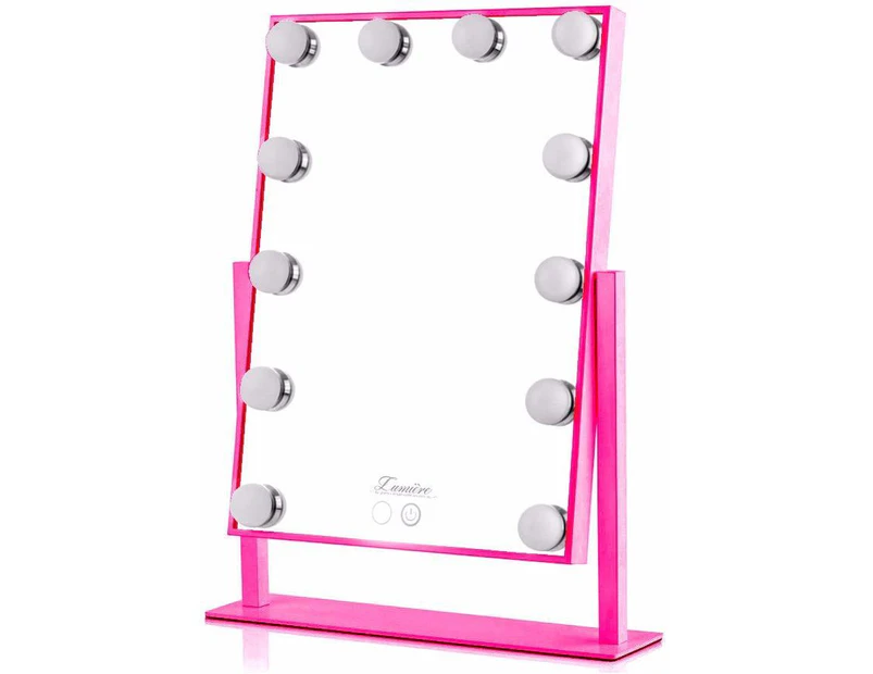 Lucia -LED Glamour Makeup Mirror - Pink