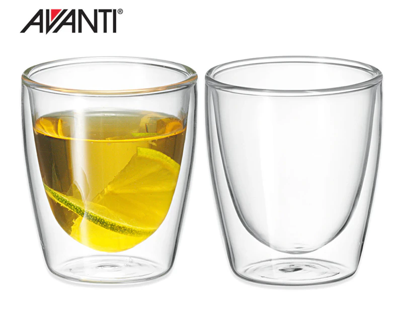 Set of 2 Avanti 150mL Caffe Twin Wall Glass