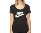 Nike Women's Sportswear Futura Logo Tee / T-Shirt / Tshirt - Black