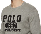 Polo Ralph Lauren Men's Cotton Graphic Sweater - Fawn Grey Heather