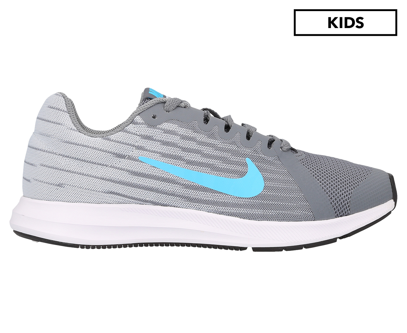 Nike Grade-School Boys' Downshifter 8 Shoe - Cool Grey/Blue Fury ...