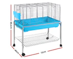 i.Pet Rabbit Cage Hutch 97CM Height Cages Indoor Outdoor Hamster Enclosure Carrier Bunny