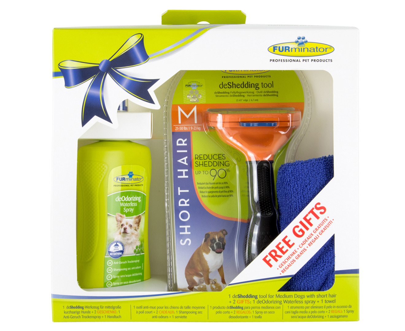 Furminator Medium Dog Short Hair Deshedding Tool Deodorising