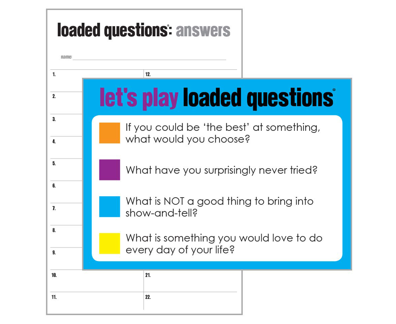 Loaded Questions Game