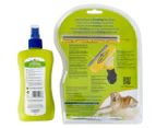 FURminator Large Dog Long Hair deShedding Tool + deOdorising Spray & Towel Pack