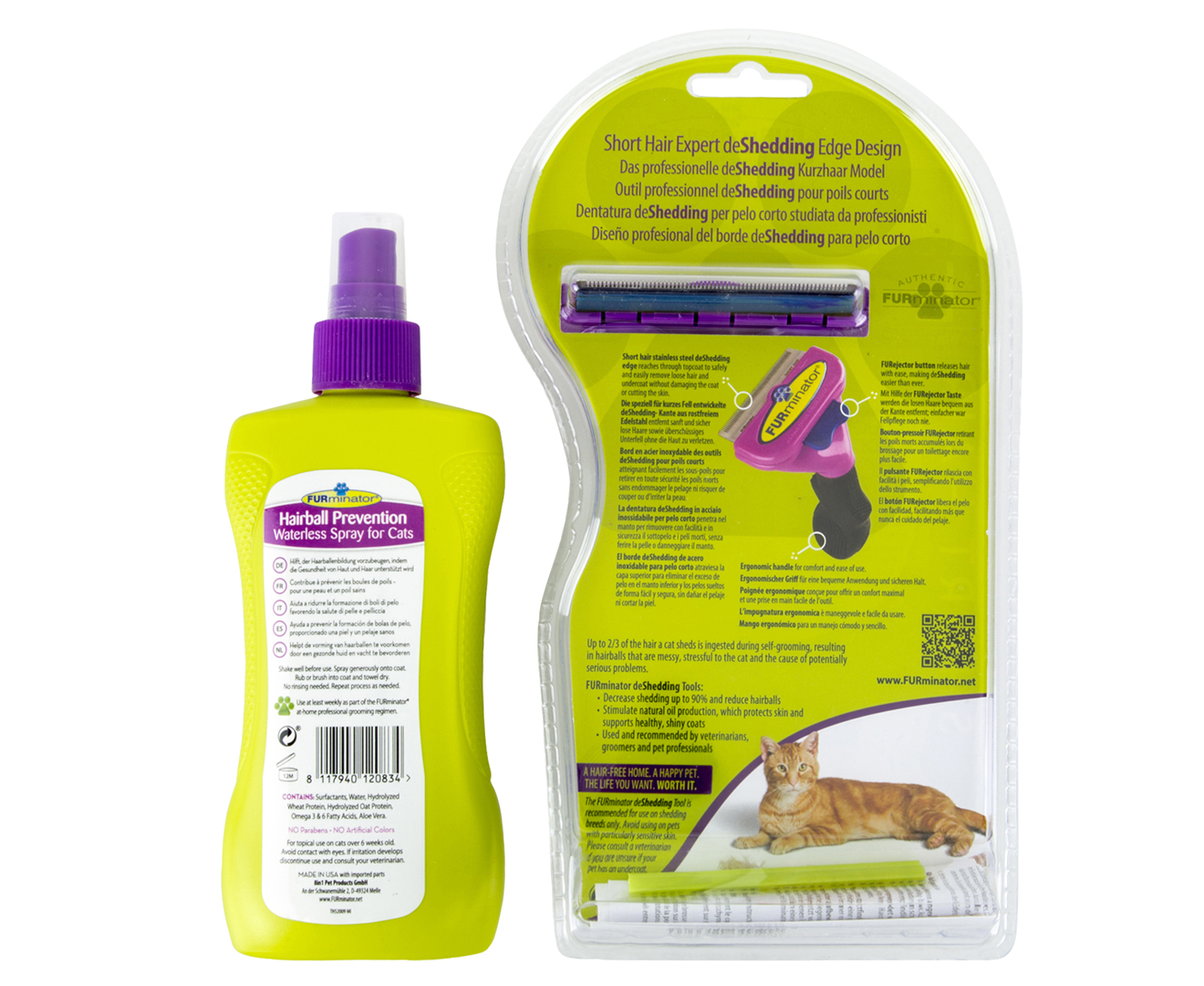 Furminator hairball prevention outlet waterless spray for cats