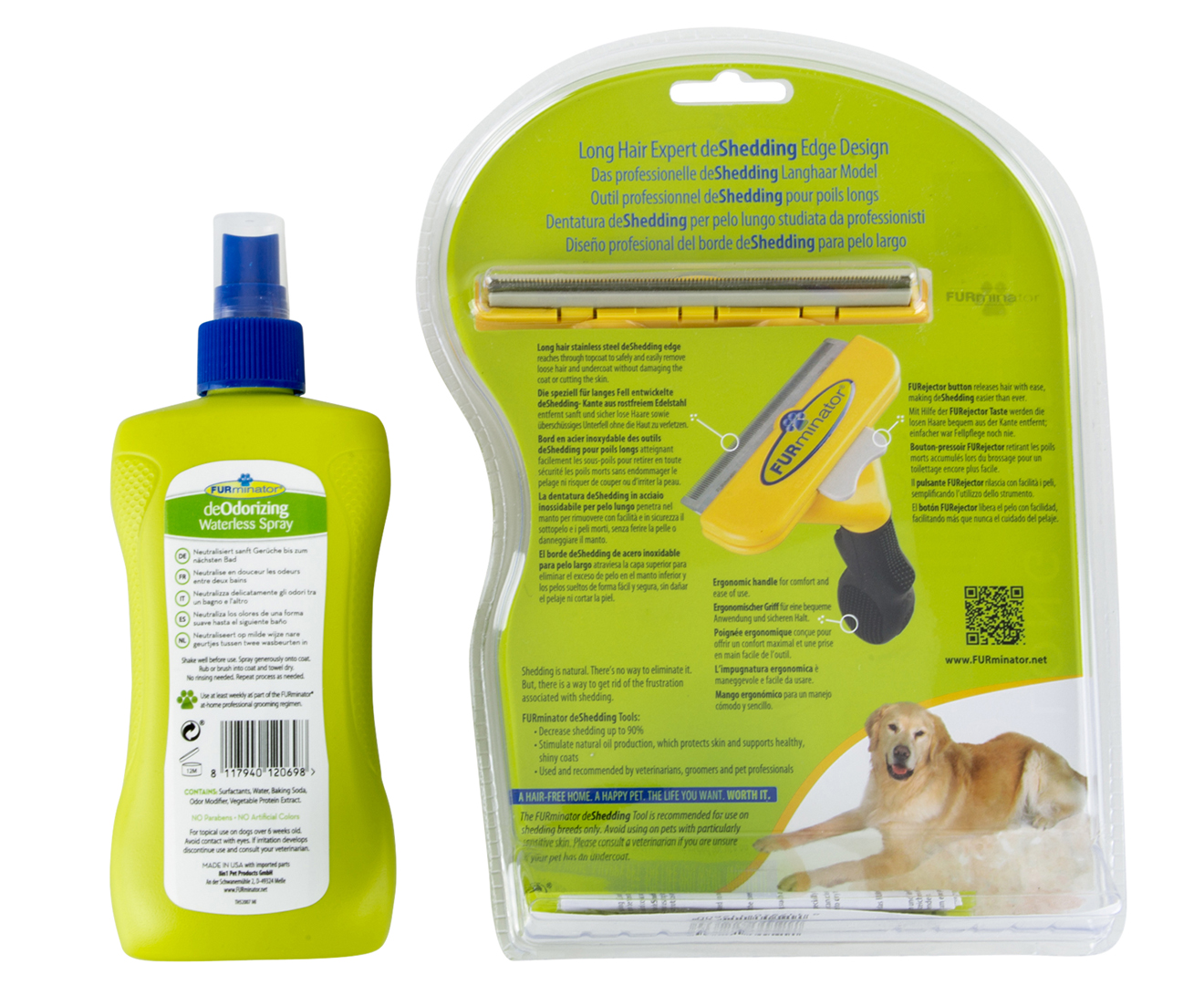 FURminator Medium Dog Long Hair deShedding Tool deOdorising