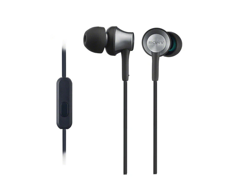 SONY MDR-EX650AP Closed Dynamic In-Ear Headphones w/ Mic Brass Copper Black