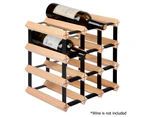 Artiss 12 Bottle Timber Wine Rack