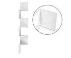 Artiss 5 Tier Corner Wall Shelf - White